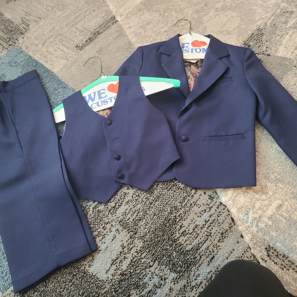 4-piece Formal Boys Pants Suit Set